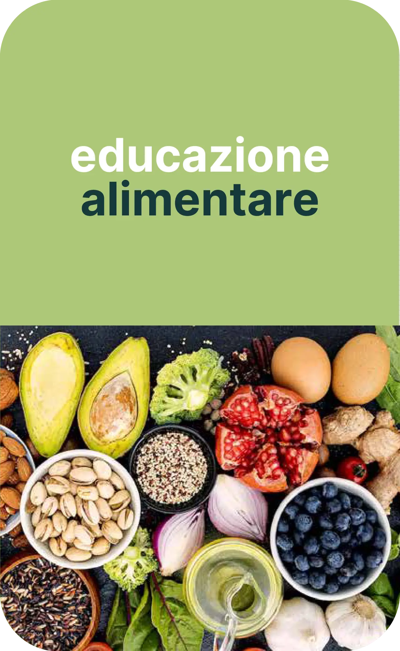 Un punto di forza di Gleater: l'educazione alimentare